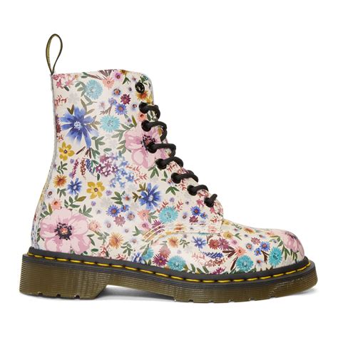 dr martens  women ss collection boots shoe boots floral boots