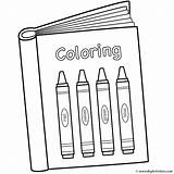 Coloring Book Pages Books School Back Preschool Crayon Color Worksheets Crayons Printable 100th Colouring Kids Clipart Open Worksheet Kindergarten Getdrawings sketch template