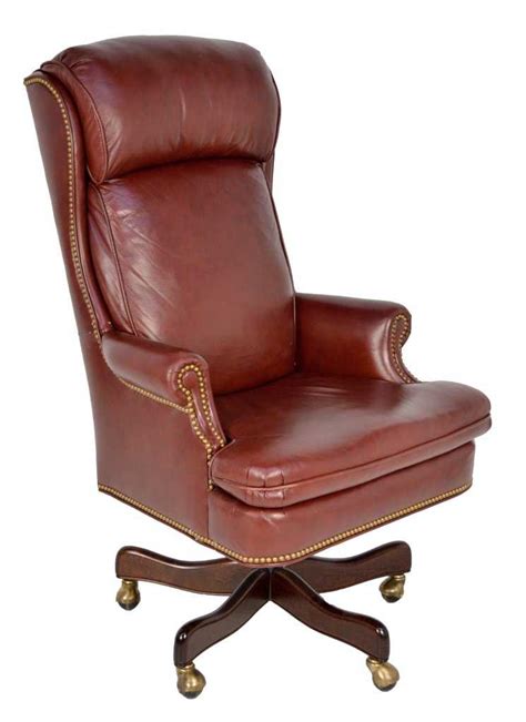 hancock moore swiveling leather executive chair