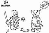 Deadpool Lego Coloring Pages Fighting Printable Color Kids Bettercoloring sketch template