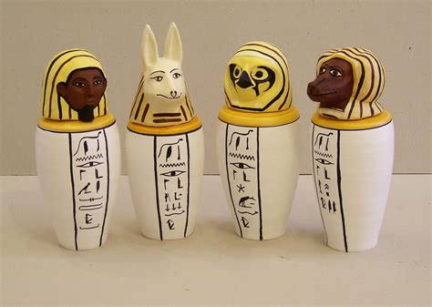 grahams potted history replica egyptian canopic jars