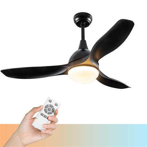 costway  ceiling fan  dimmable led light remote control modern reversible blades walmartcom
