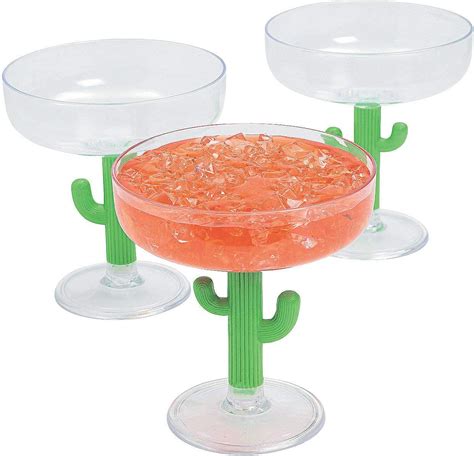 Cactus Margarita Plastic Cups 12 Pack Of 12 Oz Cups