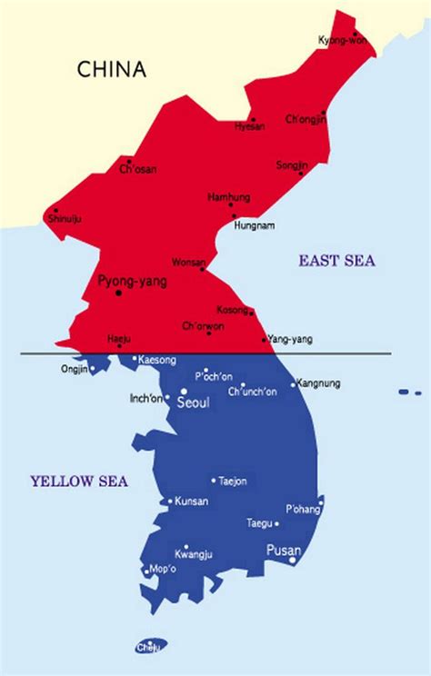 history of the divide between north and south korea as