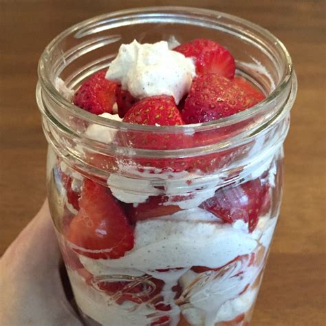 Sugar Free Strawberries And Whipped Cream No Added