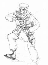 Coloring Special Forces Pages Color sketch template