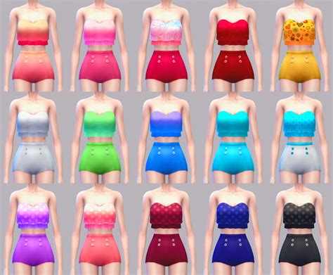 sims  ccs   swimsuits set  manueapinny