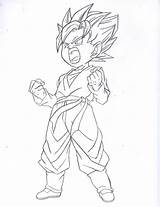Goten Ssj Coloring Pages Search Again Bar Case Looking Don Print Use Find sketch template