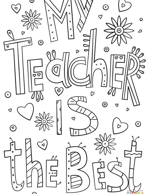 teacher appreciation coloring pages printable  getcoloringscom