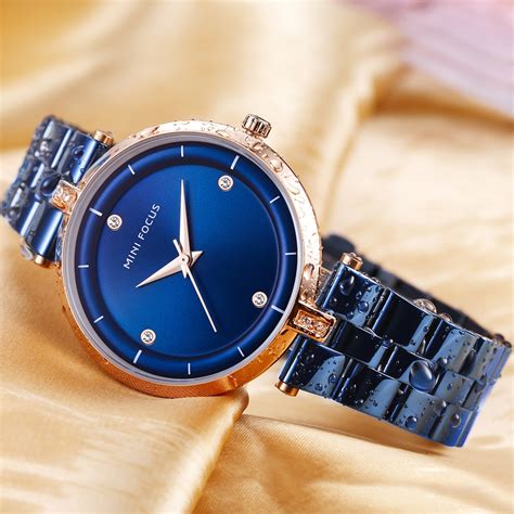 mini focus minimalist royal quartz women watches top brand luxury blue