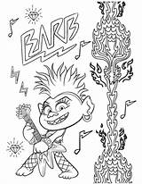 Trolls Tour Pages Coloring Barb Rock Printable Queen Troll Print Colorear Para Poppy Kids Youloveit Guitar Movie Loves Fun sketch template