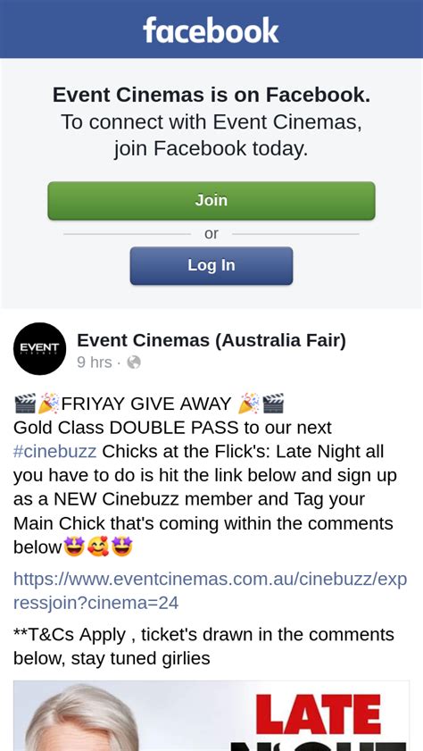 event cinemas australia fair win a gold class double