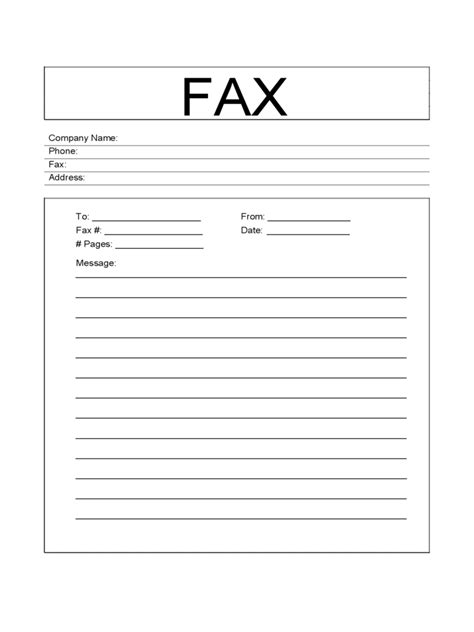 fax cover letter sample master  template document