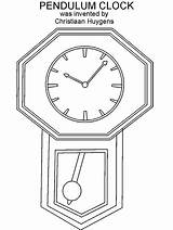 Clock Relogio Desenho Colorironline Pêndulo Studyvillage Alarm Pendulum Tocolor sketch template