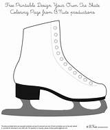 Ice Skating Visit Party sketch template