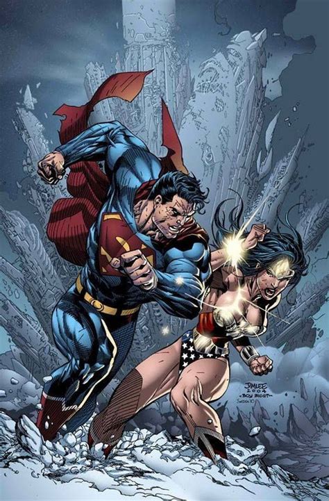 Jim Lee Superman Wonder Woman Wonder Woman Artwork Comics