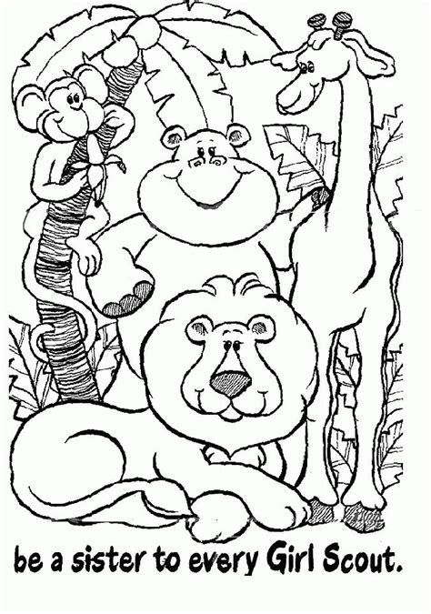 daisy girl scout coloring pages coloringpagesabccom