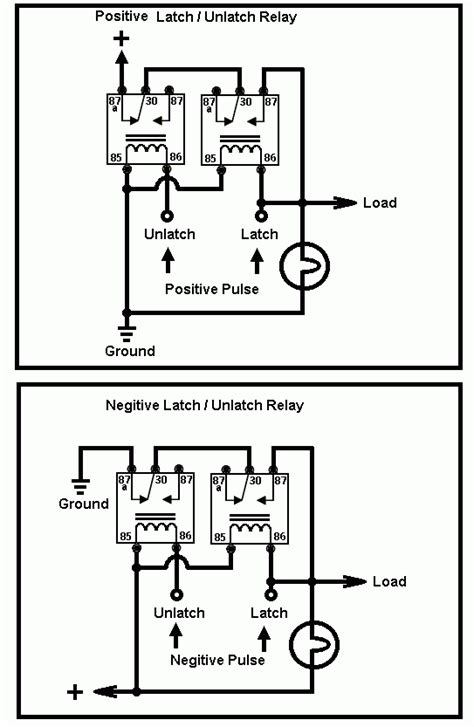 latching relay    momentary button