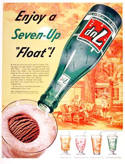 float vintage ad