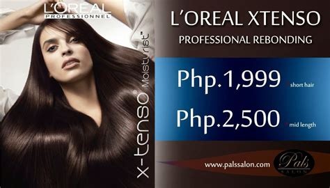 pals salon loreal xtenso moisturist hair rebonding service  rates