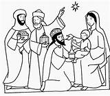 Magi Magos Reis Reyes Epifania Settemuse Clique Nativity Manancialzinho sketch template