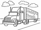 Coloring Truck Pages Semi Wheeler 18 Trailer Kids Tractor Sheets Trucks Drawing Template Boys Sketch Printable Color Colouring Big Sheet sketch template