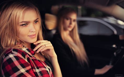 Model Ivan Gorokhov Long Hair Two Women Sisters Twins Alena