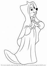 Robin Hood Maid Marian Draw Drawing Step Fox Cartoon Learn Getdrawings sketch template