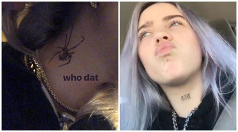 billie eilish   tattoos  ink explained