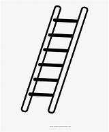Ladder Coloring Stairs Colouring Transparent sketch template