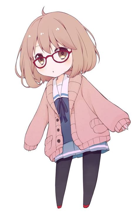 Really Cute Chibi Girl With Glasses Kind Of Reminds Me