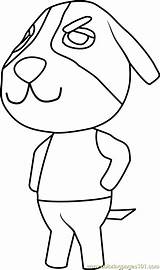 Crossing Animal Coloring Butch Pages Coloringpages101 sketch template