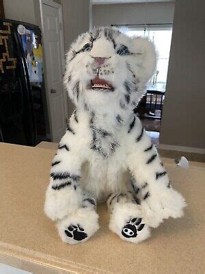 wowwee alive white tiger cub interactive plush hot toy  animated perfect  ebay