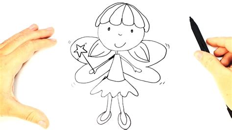 draw  fairy  kids fairy drawing lesson step  step youtube