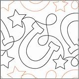 Pantograph Horseshoes Pattern Quilting Jessica Shick Schick Pantographs Sewthankful sketch template