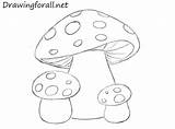Mushrooms Draw Kids Mushroom Drawing Wonderland Alice Drawings Easy Outline Cute Beginners Fungi Coloring Pages Doodles Original Cool Tattoos Crafts sketch template