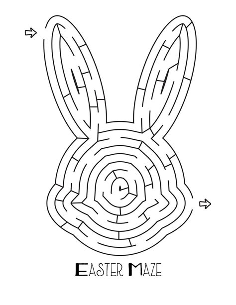 easter mazes  coloring pages  kids