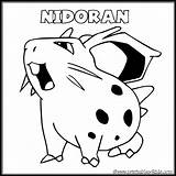 Pokemon Nidoran Coloring Pages Word Search Printables Kids sketch template