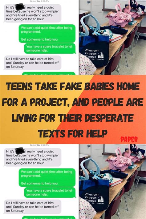 teens  fake babies home   project  people  living