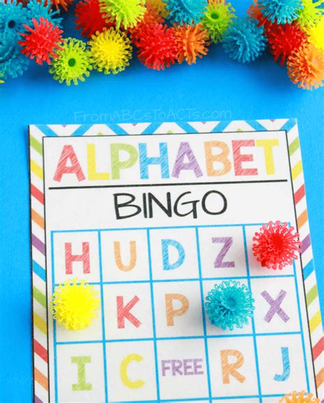 printable alphabet bingo  kids  abcs  acts