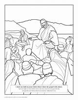 Jesus Lds Beatitudes Sermon Disciples Gospel Heals Meshach Abednego Shadrach Shine Colouring Holamormon3 Loaves Fishes Colorpage Coloringhome Issues Liahona Testament sketch template
