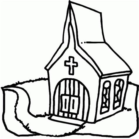 church coloring pages  kids coloring home