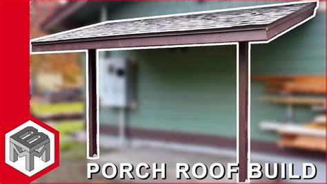 porch roof framing shingles   youtube
