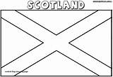 Scotland Coloring Pages Flag Colouring Printable Kids Google Sheets sketch template