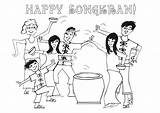 Songkran Coloring Pages Queries Nancy Chandler sketch template