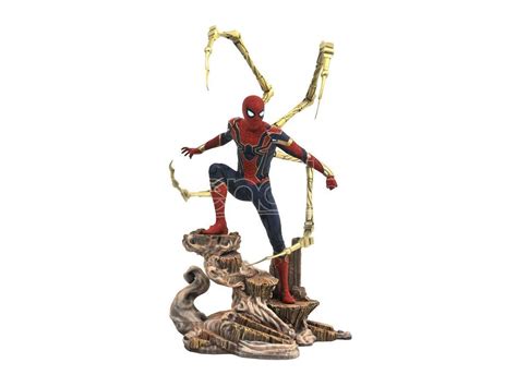 marvel avengers infinity war iron spiderman diorama figura cm