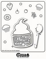 Coloring Frozen Yogurt Pages Preschool Worksheets Gourmet Muffins Printable Colouring Math Shop Choose Board sketch template