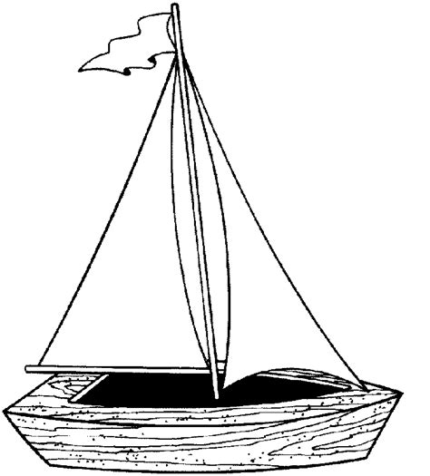 boat coloring pages    print