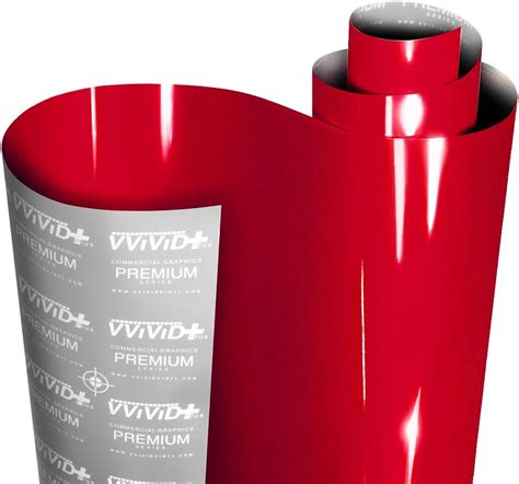 buy vvivid ultra gloss candy red vinyl car wrap premium paint replacement film roll  nano