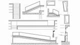 Staircase Drawing Ramp Layout Detail Section Plan Cad Details Cadbull Description sketch template